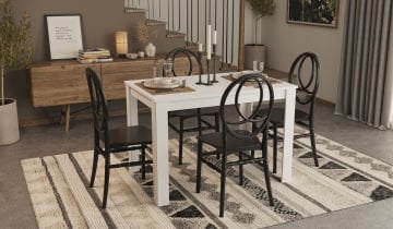 Arda Masa Phoenix Sandalye Takımı - Siyah