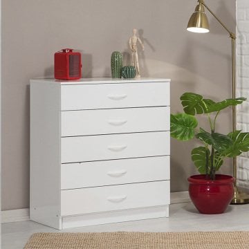 Handy 5 Çekmeceli Şifonyer - Beyaz