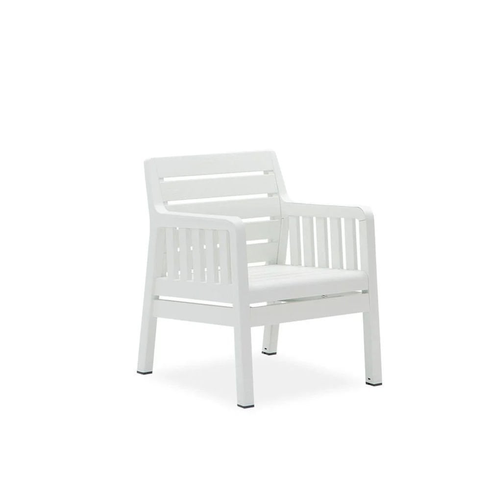 Lara Tekli Beyaz Koltuk-Mindersiz