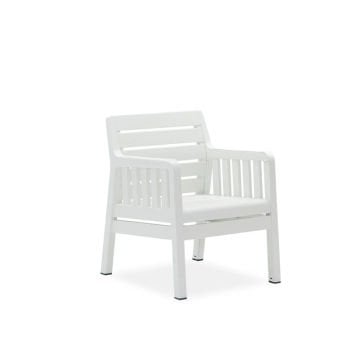 Lara Tekli Beyaz Koltuk-Mindersiz