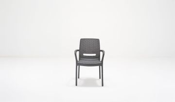 Viva Camlı Masa Takımı - Antrasit (4 Kişilik)