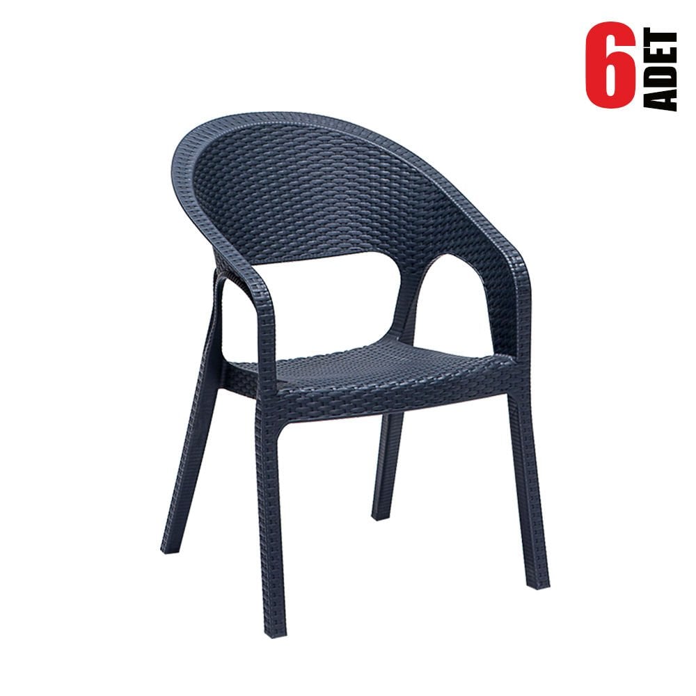 Garden Sandalye - Antrasit  (6Adet)