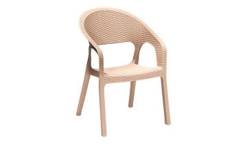 Garden Rattan Sandalye Cappucino (4 Adet)