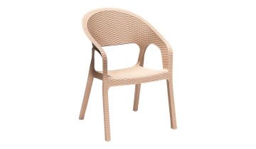 Garden Rattan Sandalye Cappucino (6 Adet)
