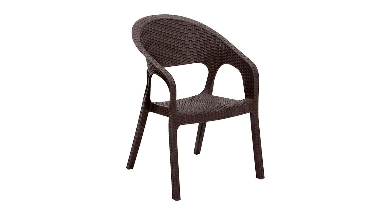 Garden Rattan  Sandalye Kahve (2 Adet)