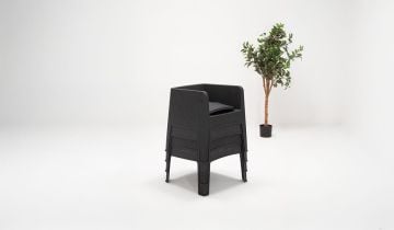 Apex Lüx Bahçe Takımı Antrasit-Camlı