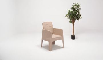 Apex Lüx Bahçe Takımı Camlı Cappucino