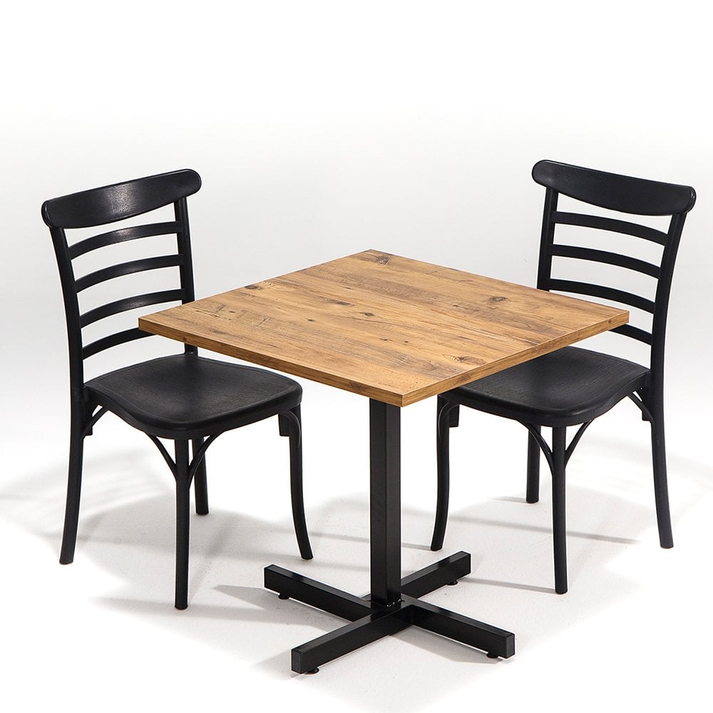 Tango Atlantik Çam / Efes Masa Takımı - Siyah