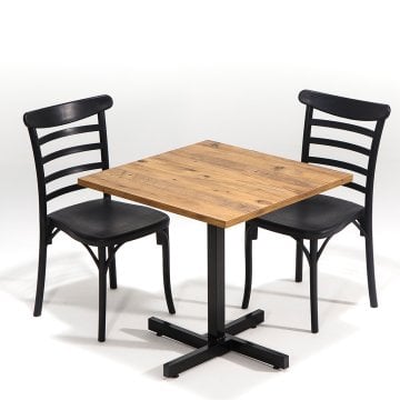 Tango Atlantik Çam / Efes Masa Takımı - Siyah