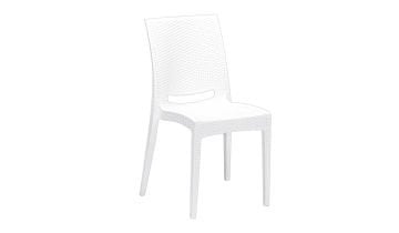 Rattan Sandalye Beyaz (6 Adet)