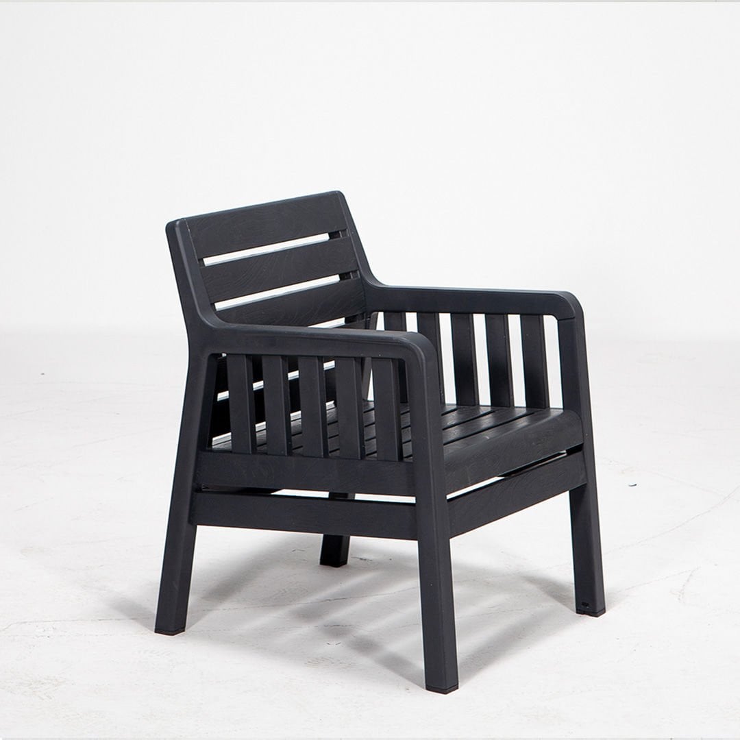 Lara 3+1+1+S  (Mindersiz) Bahçe Oturma Grubu - Antrasit