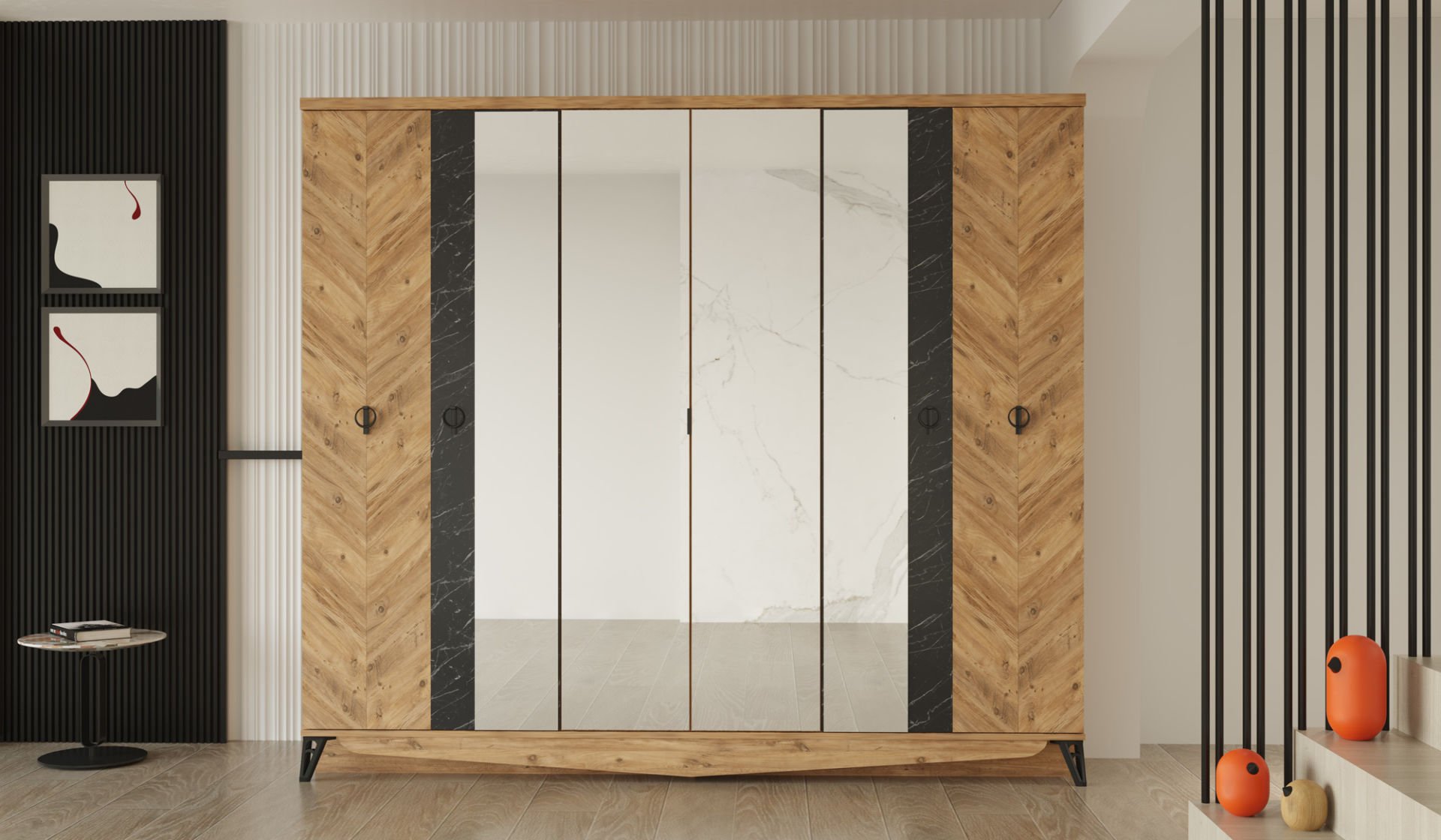 Avrupa 6 Kapaklı Gardırop