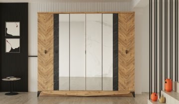 Avrupa 6 Kapaklı Gardırop