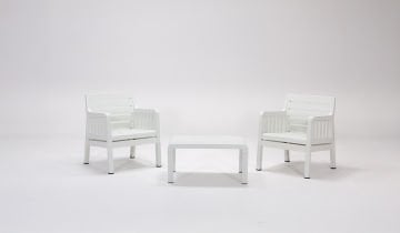 Lara 1+1+S  (Mindersiz) Bahçe Oturma Grubu - Renkli