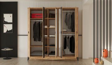 Avrupa 5 Kapaklı Gardırop