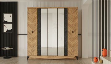 Avrupa 5 Kapaklı Gardırop