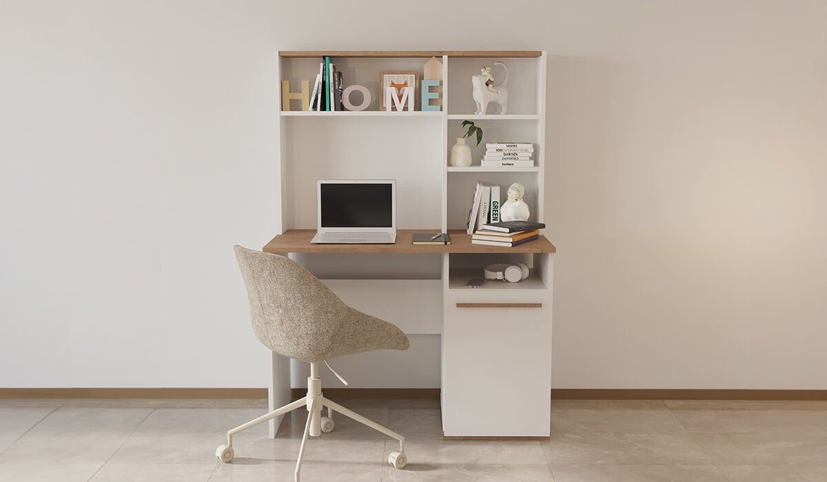 Eva 50x110 Cm Çalışma Masası Bilgisayar Masası Ofis Ders Yemek Masası Beyaz