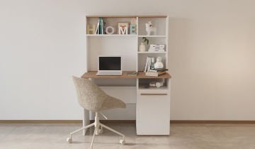 Eva 50x110 Cm Çalışma Masası Bilgisayar Masası Ofis Ders Yemek Masası Beyaz