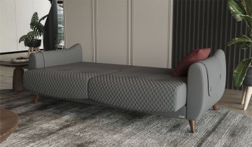 Olivya Üçlü Koltuk - Gri