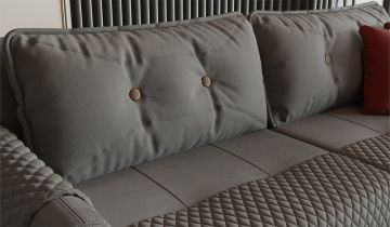 Olivya Üçlü Koltuk - Gri