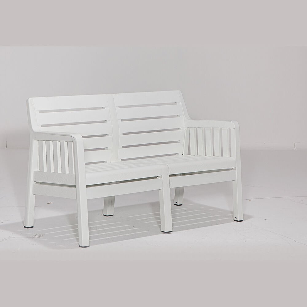 Lara 2+1+1+S Bahçe Oturma Grubu (Mindersiz) - Beyaz