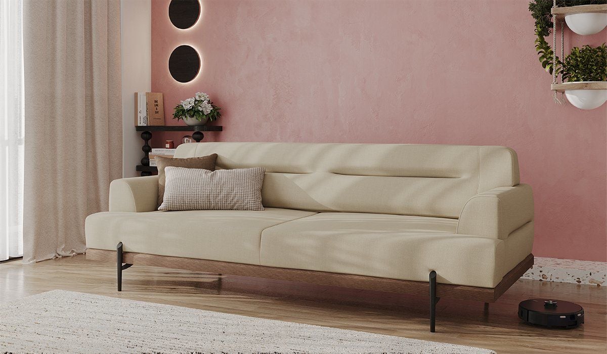 Linen Üçlü Koltuk