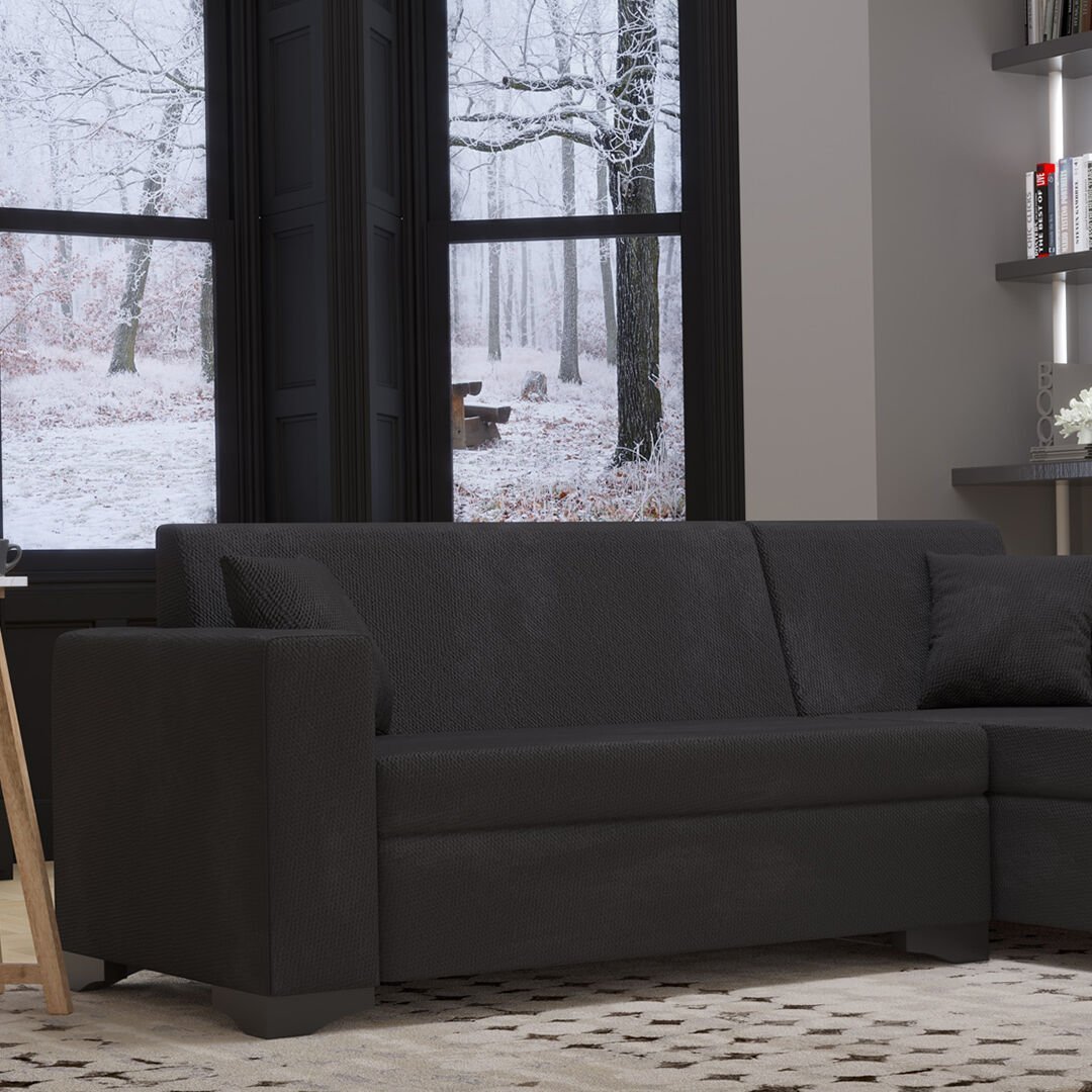 Toronto Salon&oturma Odası Köşe Takımı - Antrasit