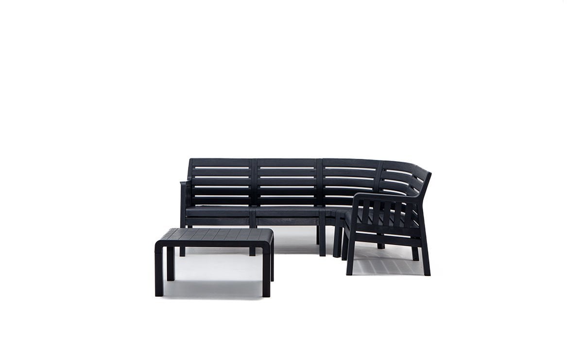 Lara Mindersiz Köşe Koltuk - Antrasit 2+1