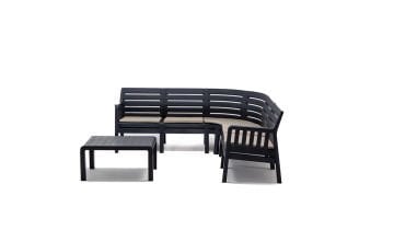 Lara Minderli Köşe Koltuk - Antrasit 2+2