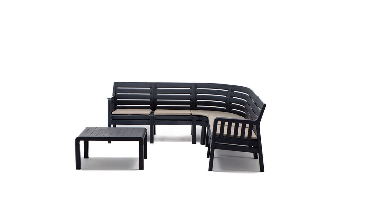 Lara Minderli Köşe Koltuk - Antrasit 2+2