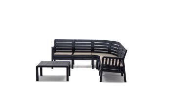 Lara Minderli Köşe Koltuk - Antrasit 2+2