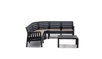 Lara Minderli Köşe Koltuk - Antrasit 2+2