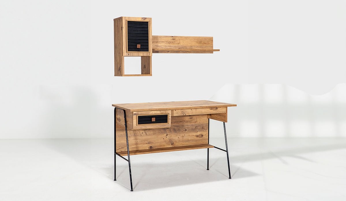 Arya Raflı  Çalışma Masası- Bilgisayar Masası