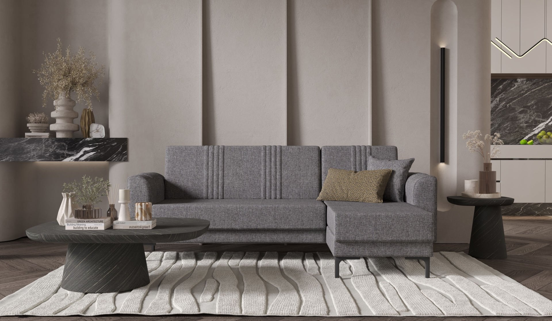 Rio Köşe Takımı Gri