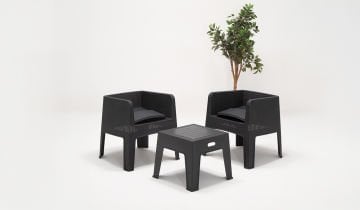 Apex Lüx Antrasit Bahçe Takımı ( 1-1-S)