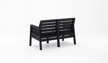 Lara İkili Koltuk Antrasit Mindersiz