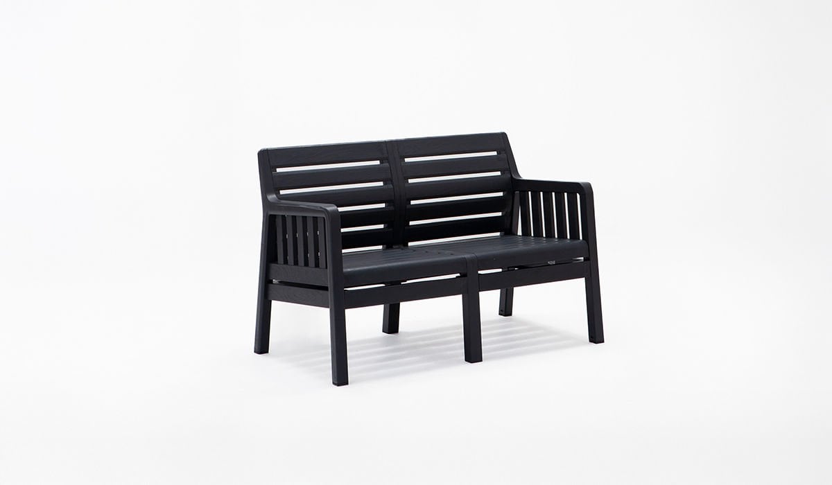 Lara İkili Koltuk Antrasit Mindersiz