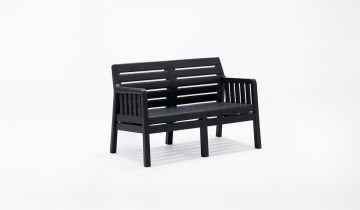 Lara İkili Koltuk Antrasit Mindersiz