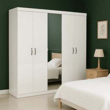 Akça 5 Kapaklı Aynalı Gardırop