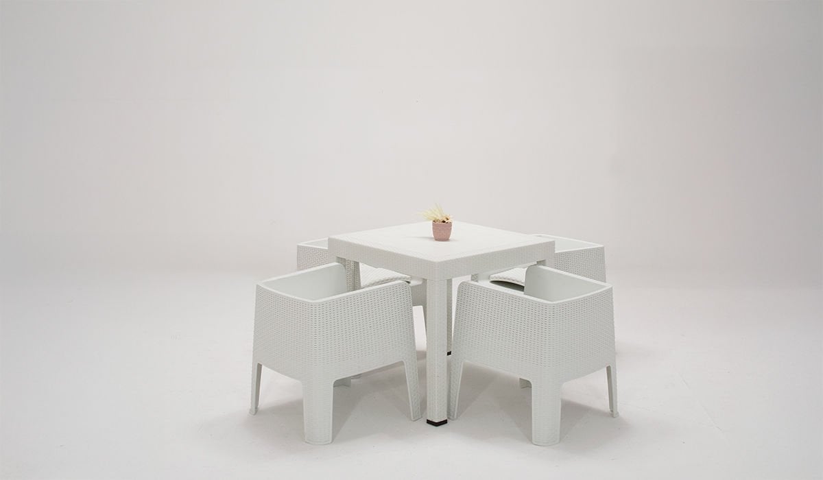 Apex Lüx Bahçe Takımı Beyaz- Small