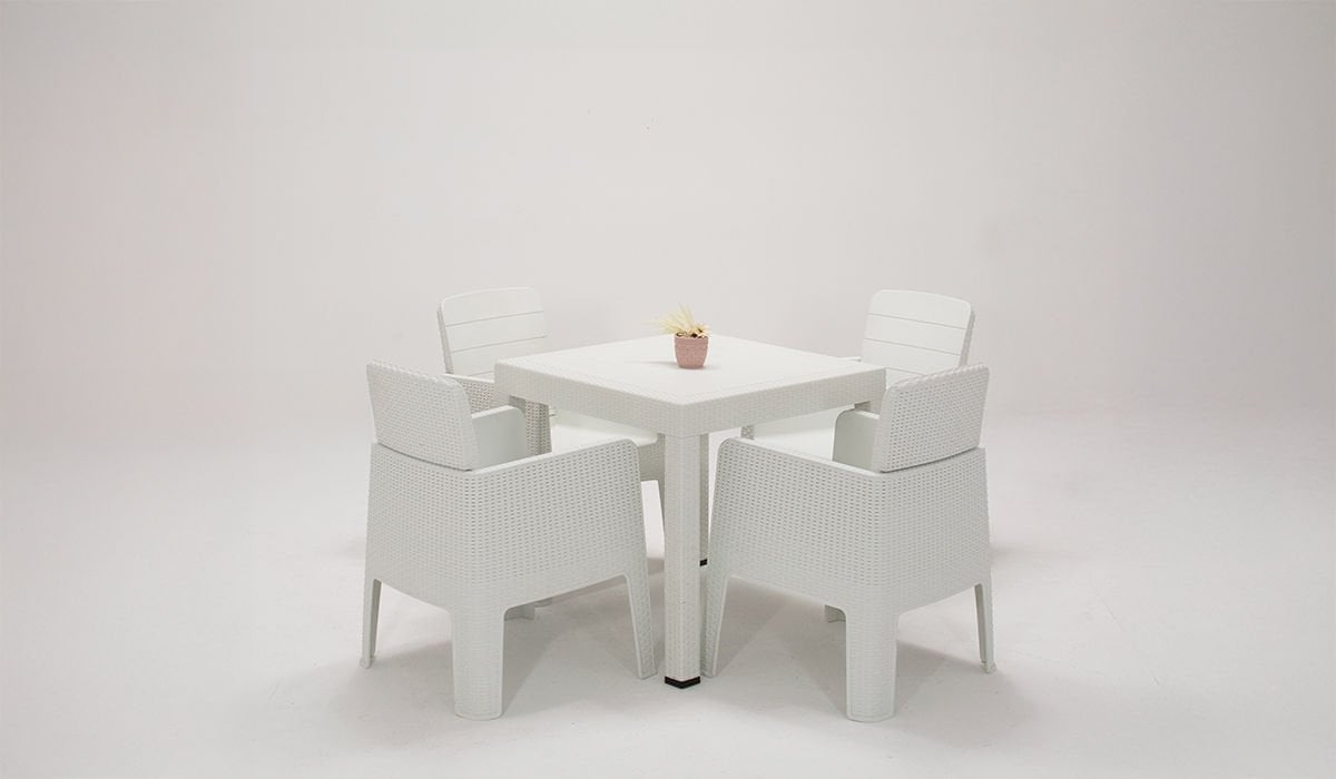 Apex Lüx Bahçe Takımı Beyaz- Small