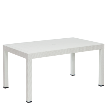 Rattan 90x150 Masa - Beyaz