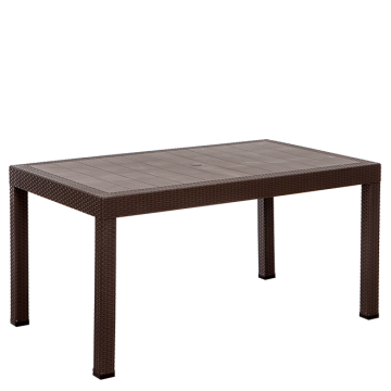 Rattan 90x150 Masa - Kahve