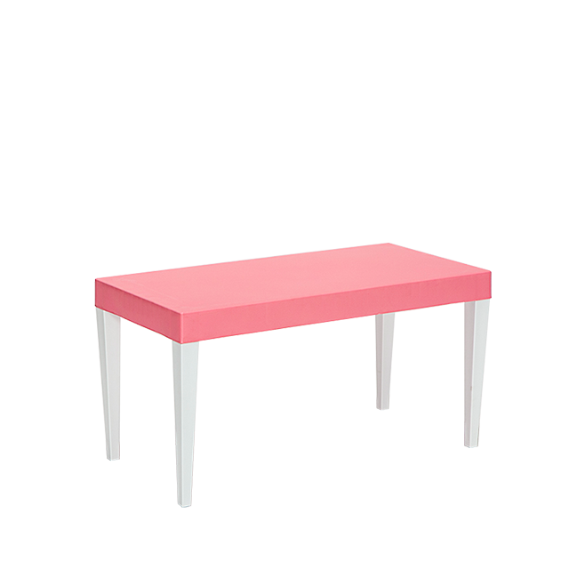 Junior Dikdörtgen Ergonomik Konforlu Anaokulu Kreş Çocuk Masası - Pembe