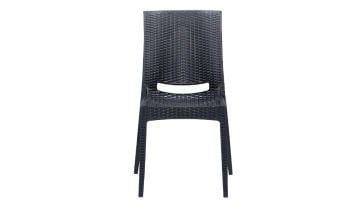 Rattan Sandalye Antrasit (6 Adet)