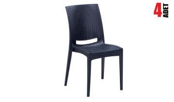 Rattan Sandalye  Antrasit (4 Adet)