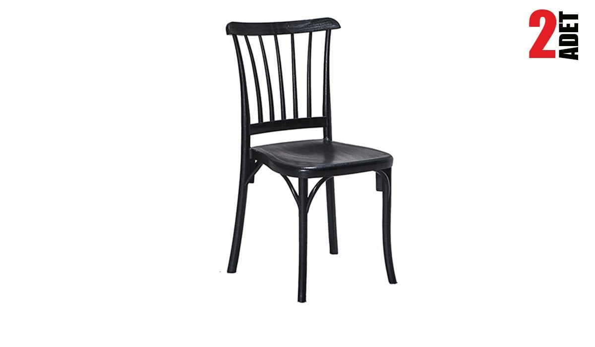 2 Adet Violet Siyah Pratik Sandalye / Balkon-bahçe-mutfak