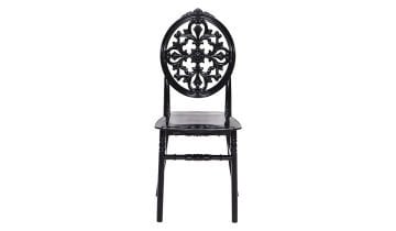 Venüs Siyah Sandalye (2 Adet)