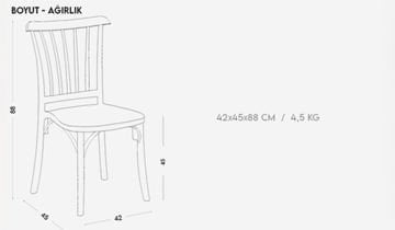 4 Adet Violet Siyah Sandalye / Balkon-bahçe-mutfak