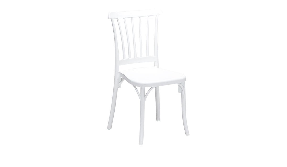 4 Adet Violet Beyaz Sandalye / Balkon-bahçe-mutfak